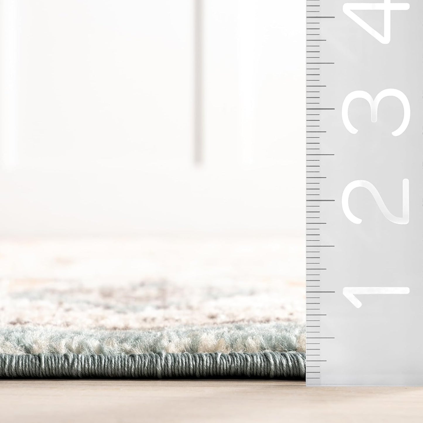 Lenore Beige Performance Oriental Area Rug, Vintage Design, Durable and Easy to Clean, 9' x 12