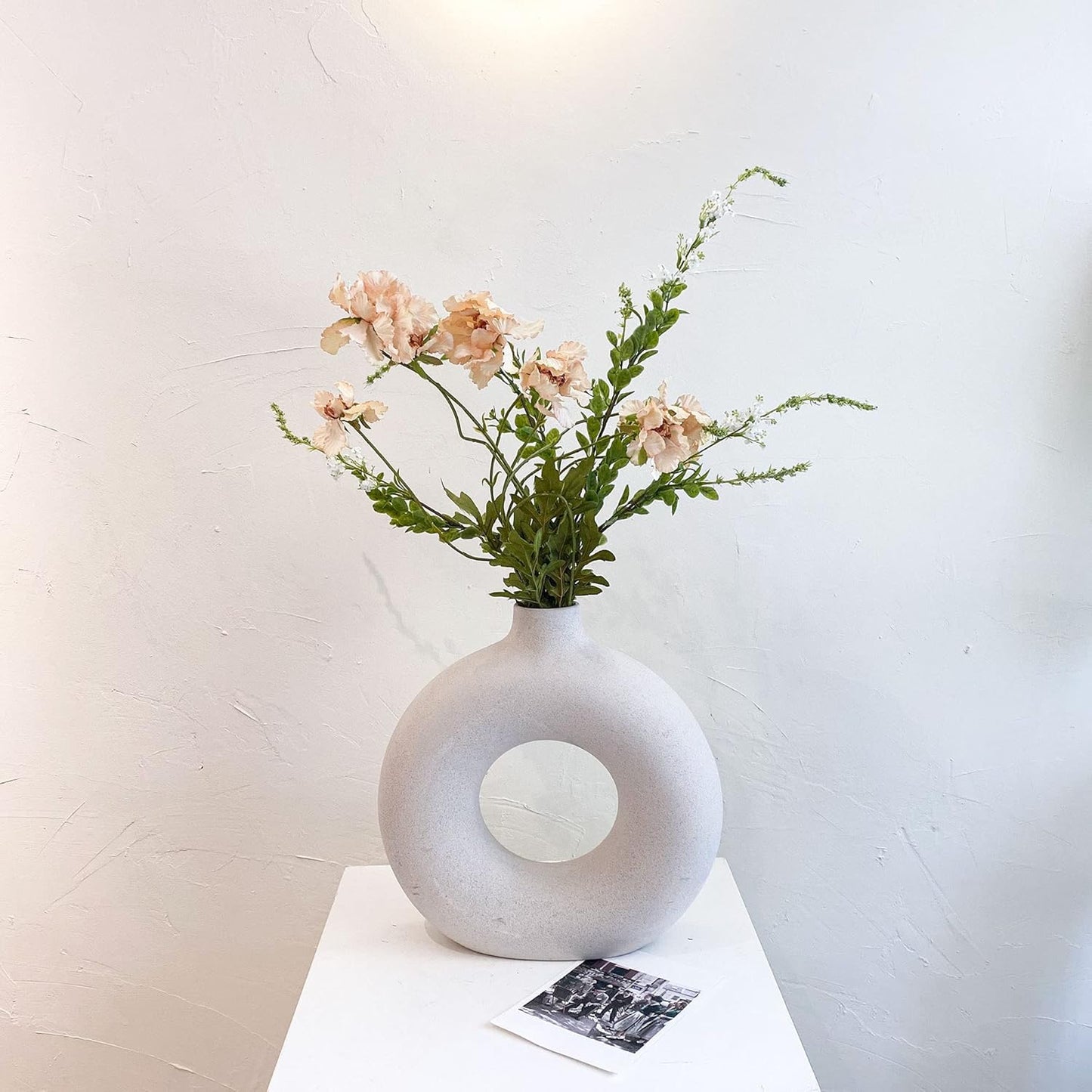 Butterfly Ranunculus Flowers Coral Silk Flower (3 Stems) for Home Decor and Wedding. Artificial Ranunculus Flower Arrangement and Table Centerpiece. Silk Flowers for Bouquet (Scabiosa Coral)