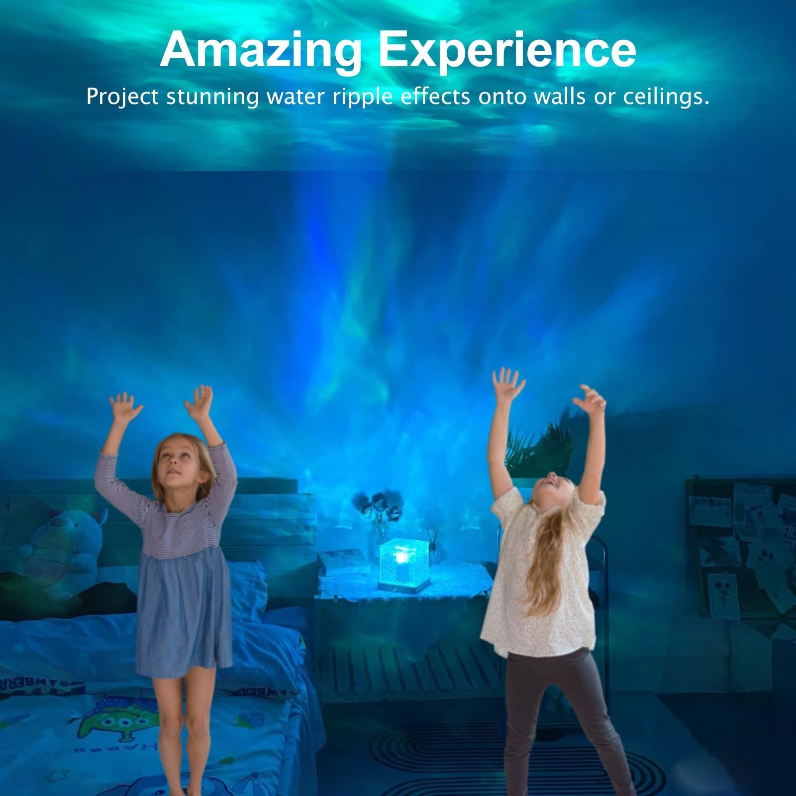 Aurora Glow Lamp,Corded Ocean Lamp Luminorthe Cube Northern Lights Cube Ocean...