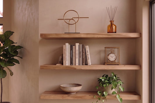 Furnora - Ash Wood Custom Floating Shelf