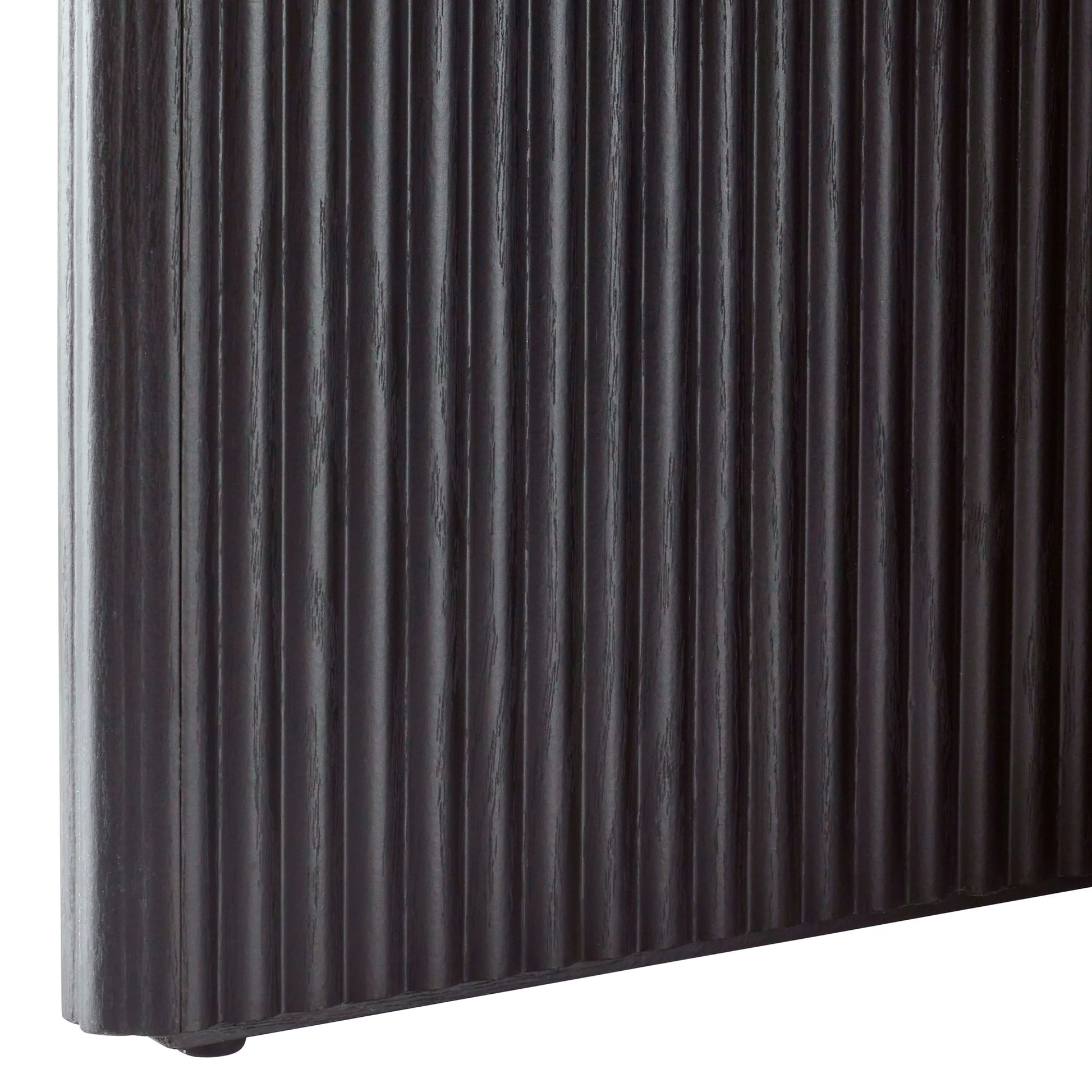 Lillian Fluted Coffee Table, Black