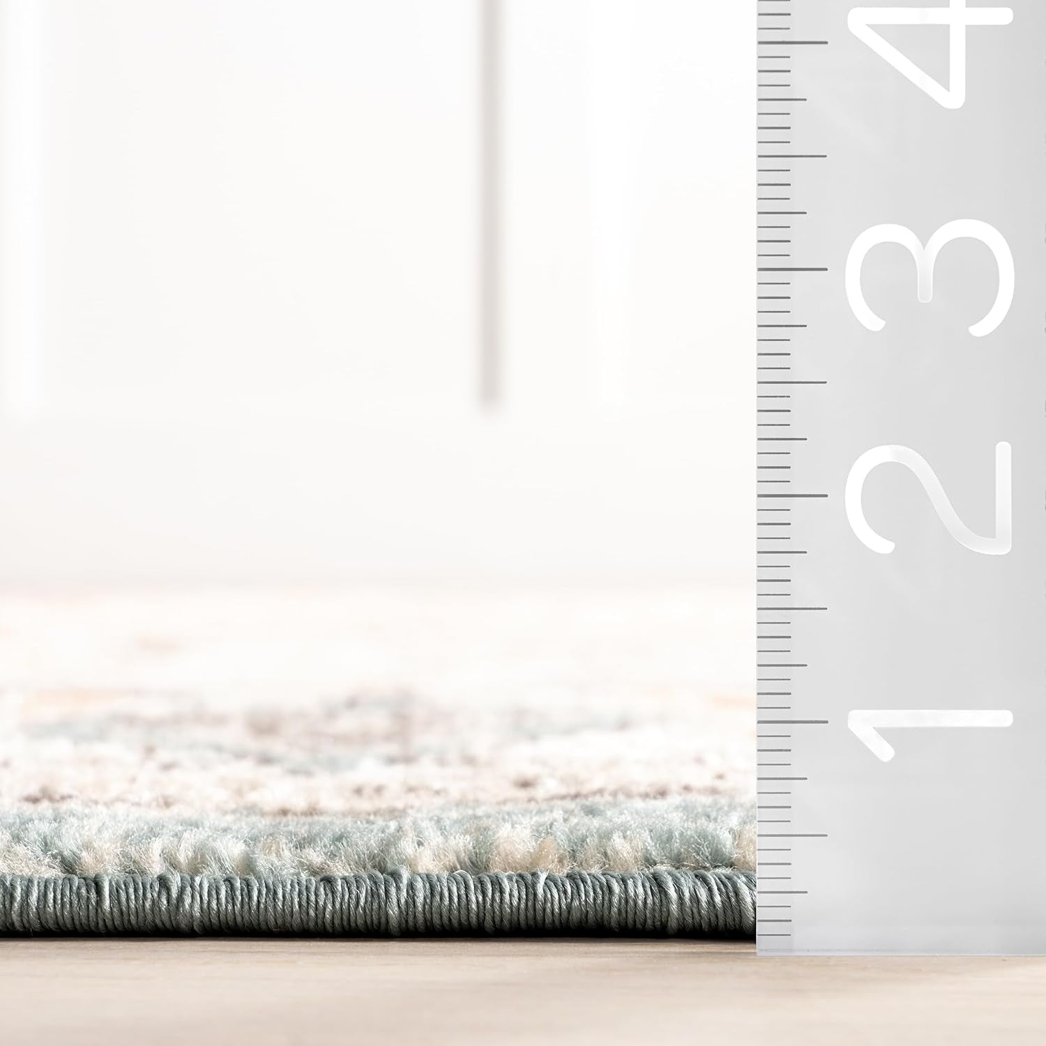 Lenore Beige Performance Oriental Area Rug, Vintage Design, Durable and Easy to Clean, 9' x 12