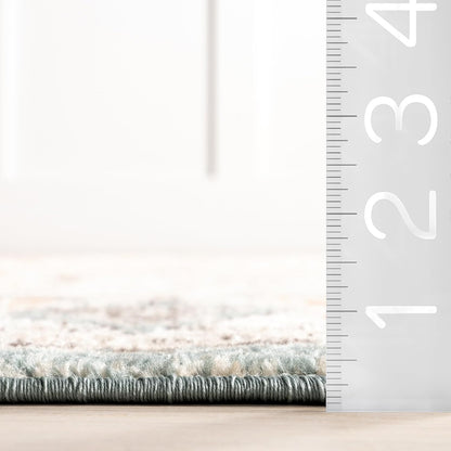 Lenore Beige Performance Oriental Area Rug, Vintage Design, Durable and Easy to Clean, 9' x 12