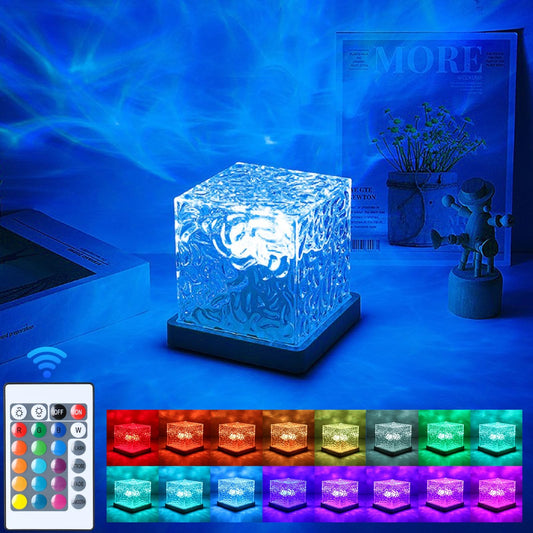 Aurora Glow Lamp,Corded Ocean Lamp Luminorthe Cube Northern Lights Cube Ocean...