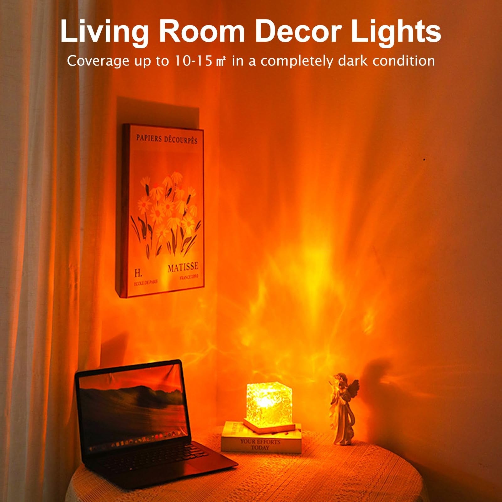 Aurora Glow Lamp,Corded Ocean Lamp Luminorthe Cube Northern Lights Cube Ocean...