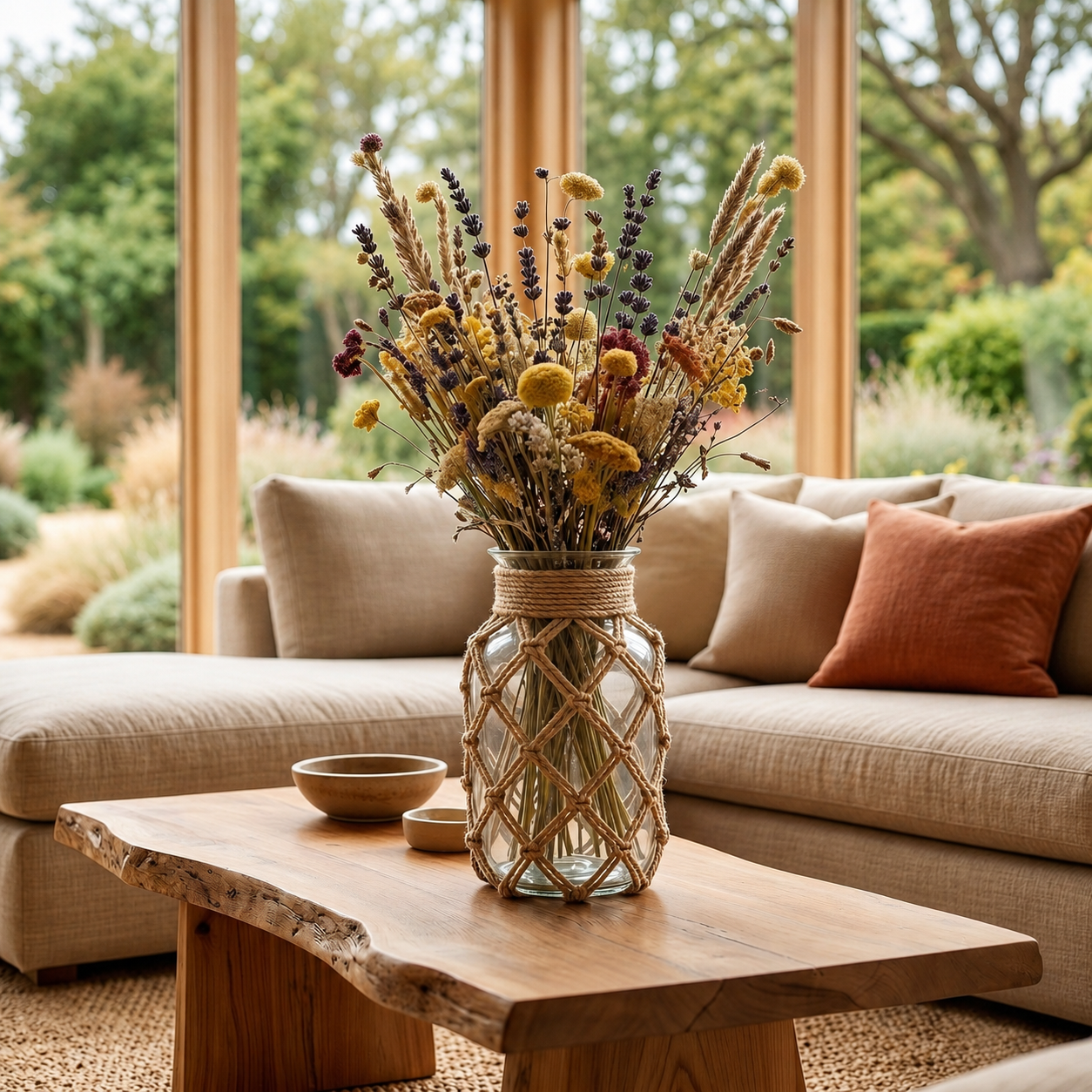 Vasora - Glass Bud Vase with Rope Detail