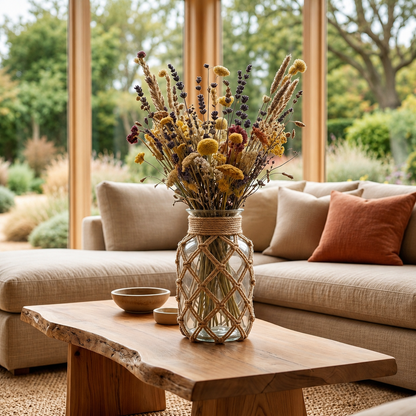 Vasora - Glass Bud Vase with Rope Detail