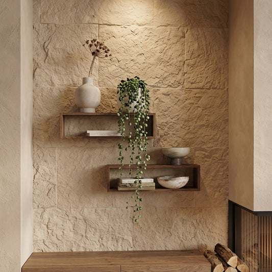Furnora - Alder Wood Floating Shelf Set