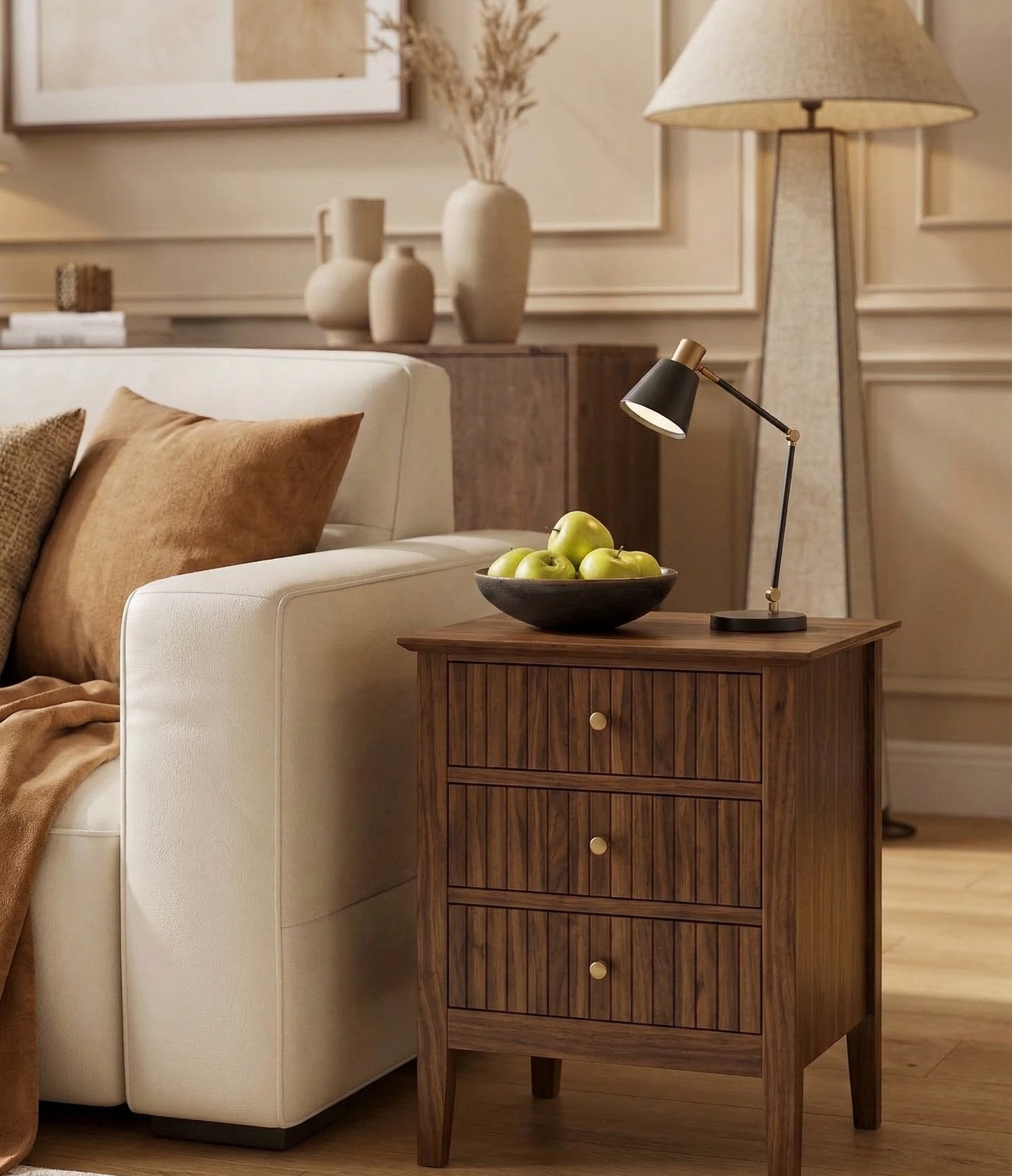 Furnora - Fluted Nightstand