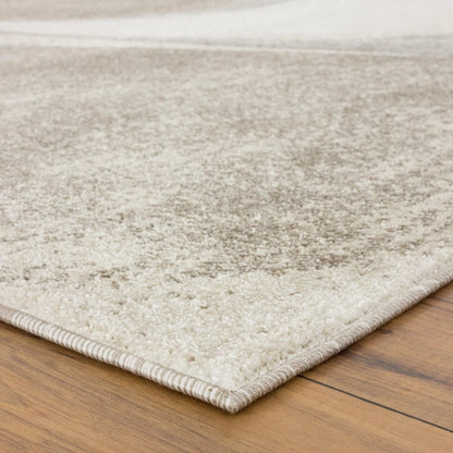 Tower Hill Modern Abstract Area Rug Beige 5X7 Carpet