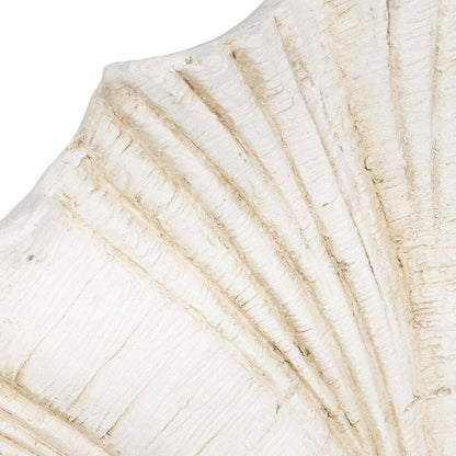 White 22 In. X 14 In. Resin Scallop Shell Figurine