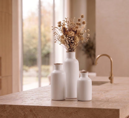Vasora - Rustic Ceramic Vase Set of 3