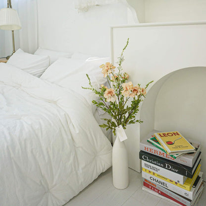 Butterfly Ranunculus Flowers Coral Silk Flower (3 Stems) for Home Decor and Wedding. Artificial Ranunculus Flower Arrangement and Table Centerpiece. Silk Flowers for Bouquet (Scabiosa Coral)